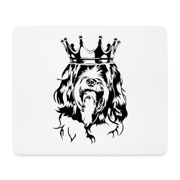 Tibet Terrier Krone Hunde Hund Wilsigns - Mousepad (Querformat) - Weiß - Vorne