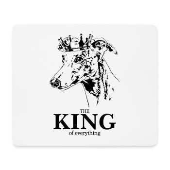 Whippet King of everything Dogs Dog Wilsigns - Mouse Pad (horizontal) - white - Front