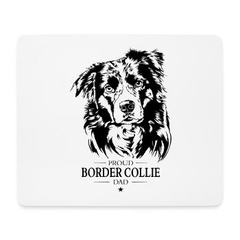 Border Collie Dad Hund Hunde Hundesport Wilsigns - Mousepad (Querformat) - Weiß - Vorne