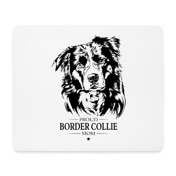 Border Collie Maman Chien Sport Wilsigns - Tapis de souris (format paysage) - blanc - Devant