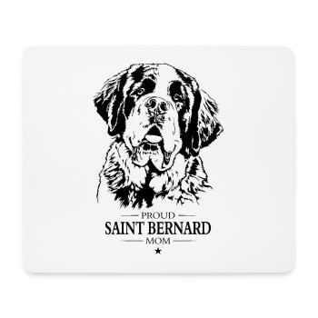 Saint Bernard Mom Dog Dog Saint Bernard Wilsigns - Mouse Pad (horizontal) - white - Front