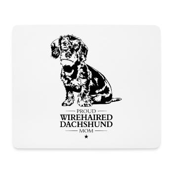 Wirehaired Dachshund Mom Wire-haired Dachshund Wilsigns - Mouse Pad (horizontal) - white - Front