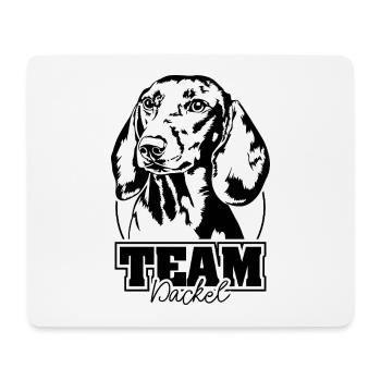 TEAM Dackel Hund Hunde Wilsigns - Mousepad (Querformat) - Weiß - Vorne