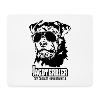 Jagdterrier coolster Jagdhund Hunde Wilsigns - Mousepad (Querformat) - Weiß - Vorne