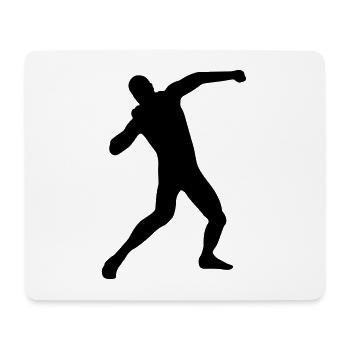 Kugelstoßen - Mousepad (Querformat) - Weiß - Vorne