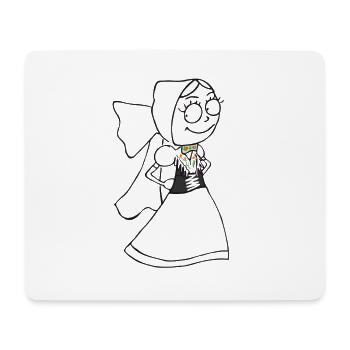 SERBSKA HANKA - kontur - - Mousepad (Querformat) - Weiß - Vorne
