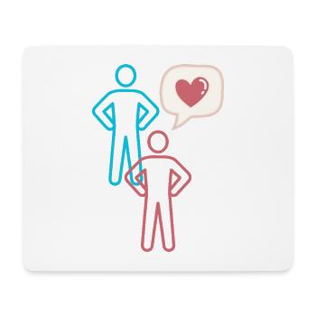 Reden wir von Liebe - Mousepad (Querformat) - Weiß - Vorne