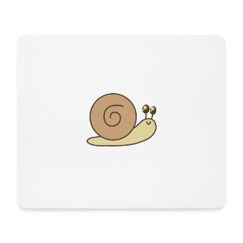 Snail - Mouse Pad (horizontal) - white - Front