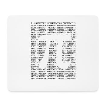 Numéro pi - Tapis de souris (format paysage) - blanc - Devant