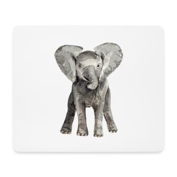 Elephant Baby - Mouse Pad (horizontal) - white - Front