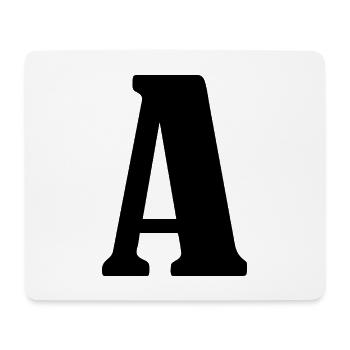 A - Mousepad (Querformat) - Weiß - Vorne