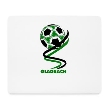 Fußball - Gladbach - Mousepad (Querformat) - Weiß - Vorne