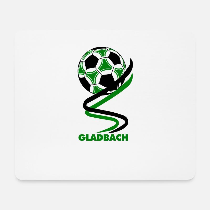Fußball - Gladbach - Mousepad (Querformat) - Weiß