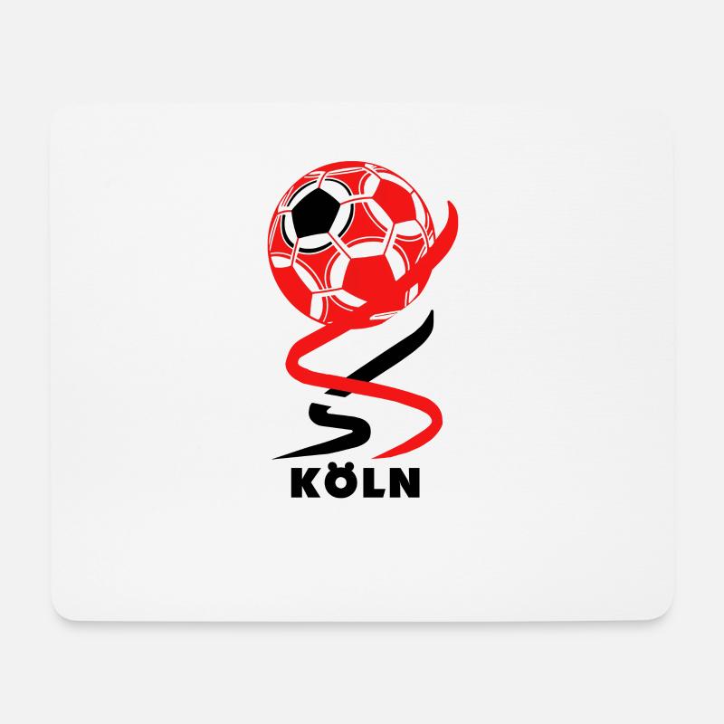Fußball - Köln - Mousepad (Querformat) - Weiß