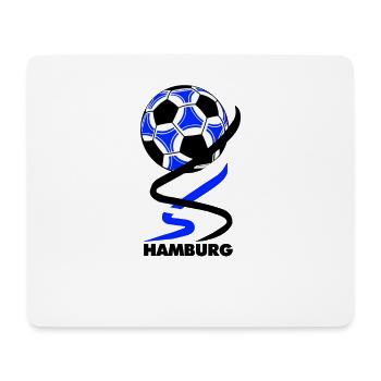 Fußball - Hamburg - Mousepad (Querformat) - Weiß - Vorne