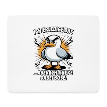 Lustiger Spruch Arbeit Büro Job Möwe - Mousepad (Querformat) - Weiß - Vorne
