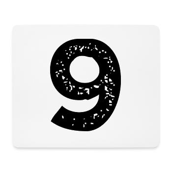 Maillot à 9 chiffres - Tapis de souris (format paysage) - blanc - Devant