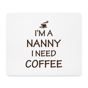 Babysitter Babysitting Nanny Nannies Coffee Lover - Mouse Pad (horizontal) - white - Front