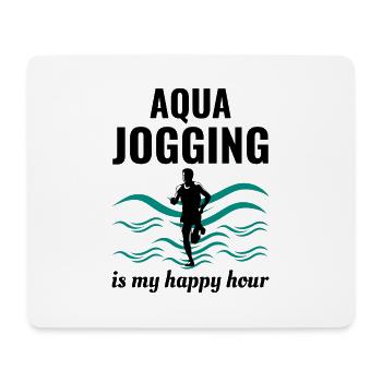Deep Water Aqua jogging Pool Running Fitness - Mouse Pad (horizontal) - white - Front