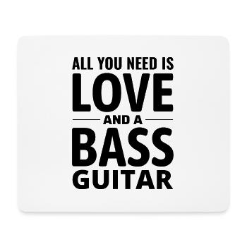 Basse Guitariste Musicien Musicien Bassiste Funny - Tapis de souris (format paysage) - blanc - Devant