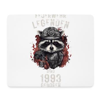 Feuerwehr Legenden sind 1993 geboren - Mousepad (Querformat) - Weiß - Vorne