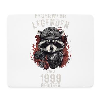 Feuerwehr Legenden sind 1999 geboren - Mousepad (Querformat) - Weiß - Vorne