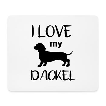 Dackel Hundeliebhaber Hundebesitzer Geschenkidee - Mousepad (Querformat) - Weiß - Vorne