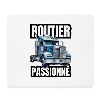 routier passionné - Tapis de souris (format paysage) - blanc - Devant