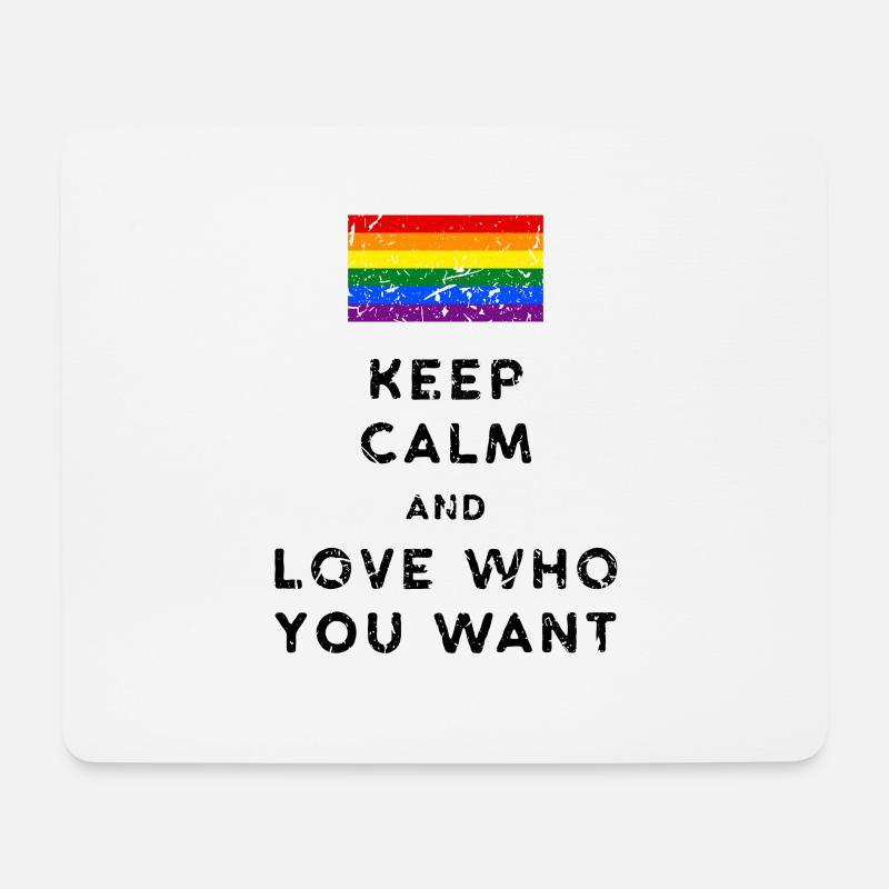 Gay Pride - Mouse Pad (horizontal) - white