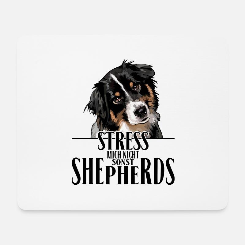 AUSTRALIAN SHEPHERD Spruch Wilsigns Aussie - Mousepad (Querformat) - Weiß