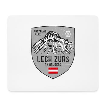 Lech Zürs Omeshorn Autriche Armoiries - Tapis de souris (format paysage) - blanc - Devant
