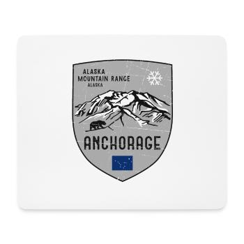 Alaska St. Elias USA Coat of Arms - Mouse Pad (horizontal) - white - Front