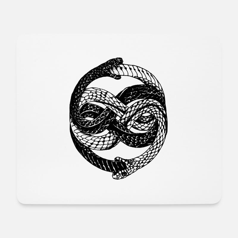 Snakes - Mouse Pad (horizontal) - white