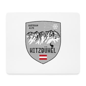 Kitzbühel Wilder Kaiser Österreich Wappen - Mousepad (Querformat) - Weiß - Vorne