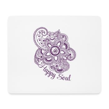 "Happy Soul" 1 - Mousepad (Querformat) - Weiß - Vorne