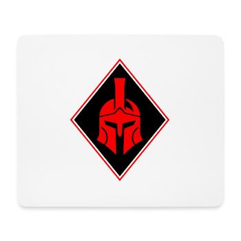 Spartan Helmet Logo Gladiator - Mouse Pad (horizontal) - white - Front