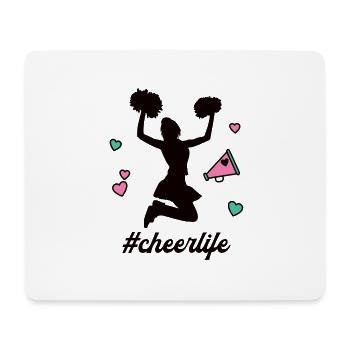 #Cheerlife Cheerleader Cheerleading Cheerleaderin - Mousepad (Querformat) - Weiß - Vorne