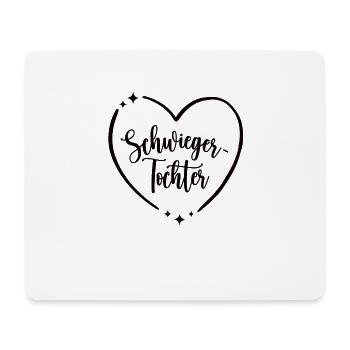 Schwieger-Tochter Geburtstag Herz Schwiegertochter - Mousepad (Querformat) - Weiß - Vorne
