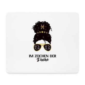 Sternzeichen Fische Geburtstag Fisch Sternbild - Mousepad (Querformat) - Weiß - Vorne