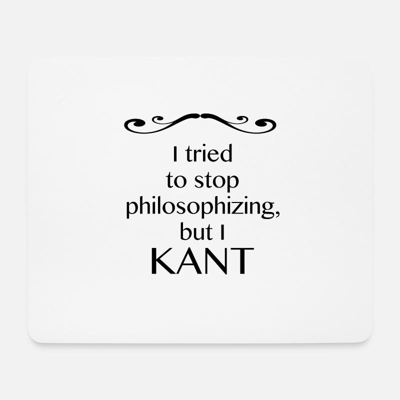 Der preußische Immanuel Kant: Philosophie Shirt - Mousepad (Querformat) - Weiß