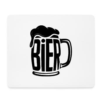 Bier - Cool Beer Logo - Mousepad (Querformat) - Weiß - Vorne