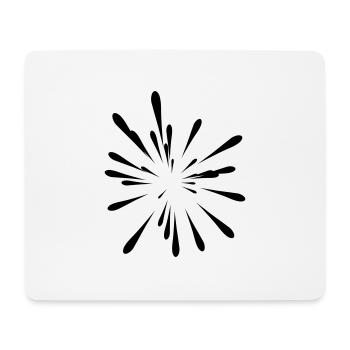 eclat tache peinture - Tapis de souris (format paysage) - blanc - Devant