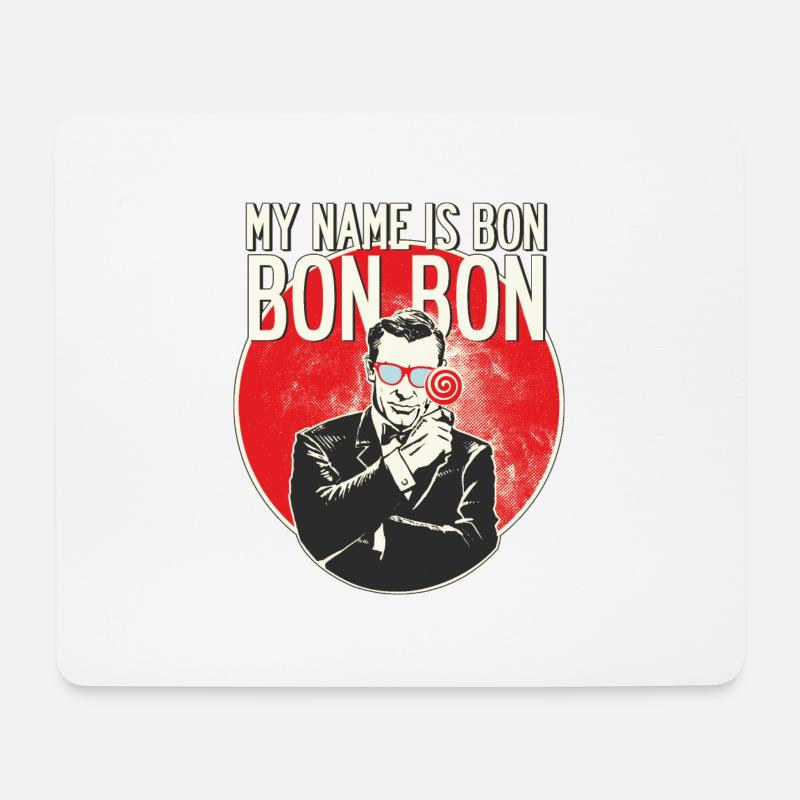 random Mix Bon Bon - Mousepad (Querformat) - Weiß