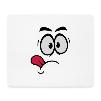 Langue - Tapis de souris (format paysage) - blanc - Devant
