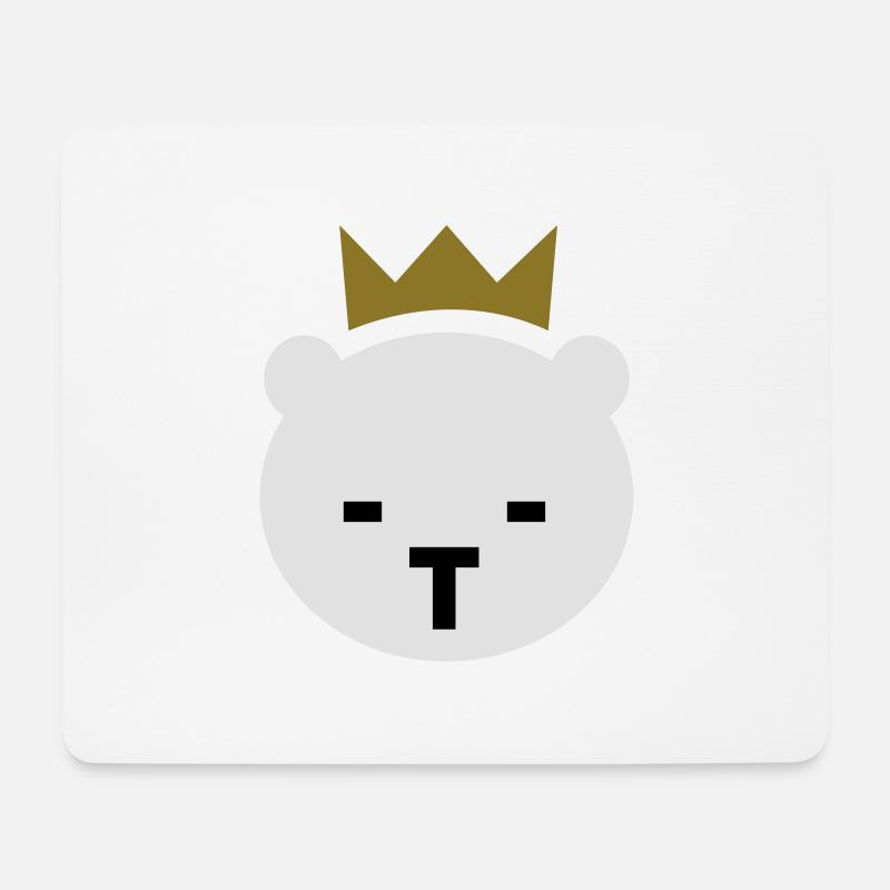 Berliner Bär - Mousepad (Querformat) - Weiß