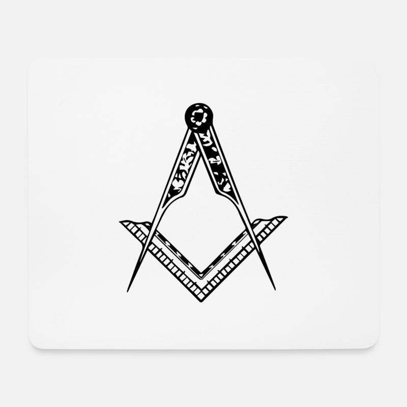 Freimaurer Orden - Mousepad (Querformat) - Weiß