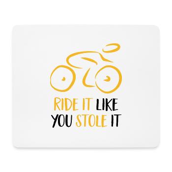 Fahrrad - Mouse Pad (horizontal) - white - Front
