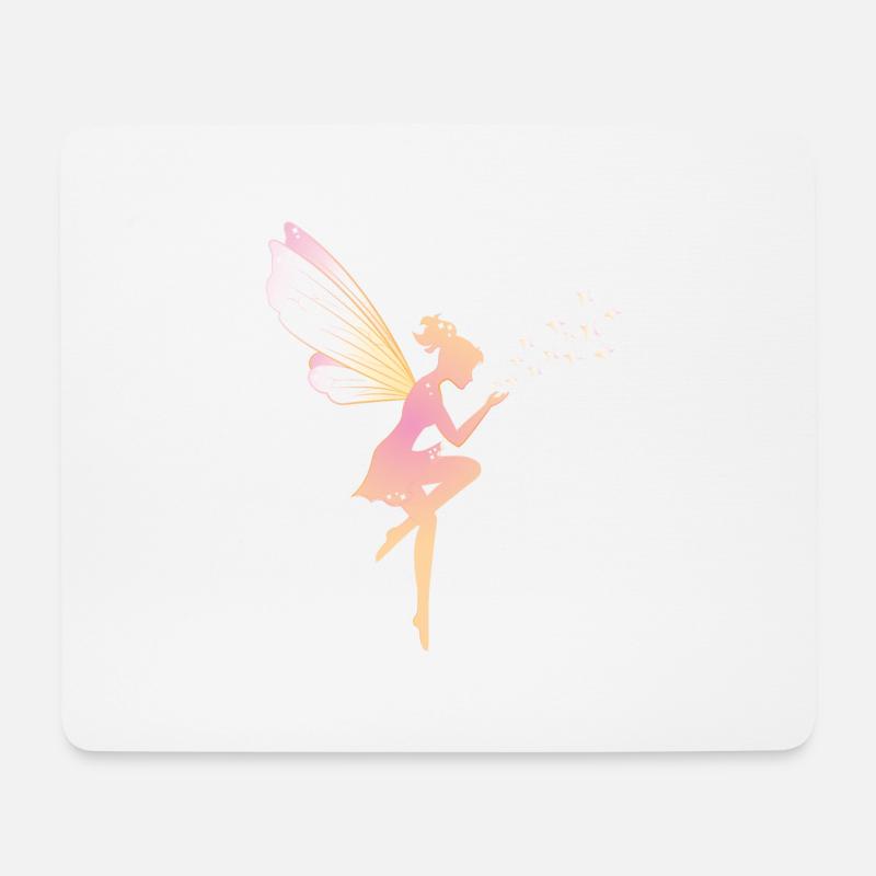 Elfe - Mousepad (Querformat) - Weiß