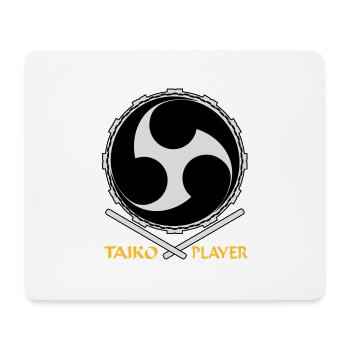 Symbol Taiko-Drumming V1 (dreifarbig) - Mousepad (Querformat) - Weiß - Vorne