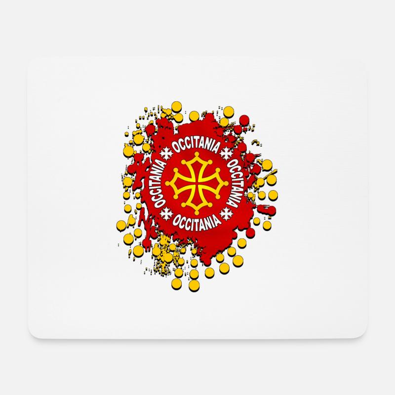 Occitanie - Tapis de souris (format paysage) - blanc